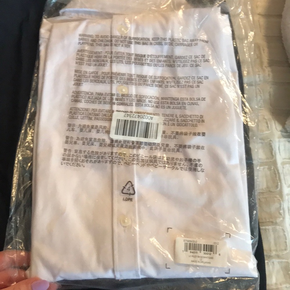 BNWT banana republic white Riley blouse size 12